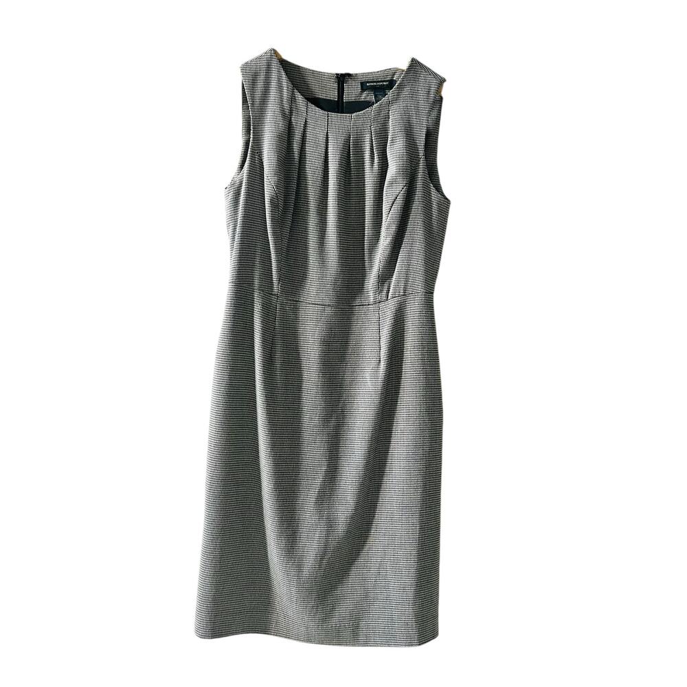 Banana Republic Houndstooth Sleeveless Sheath Dress Size 0